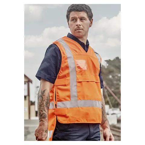 Syzmik Unisex Hi Vis NSW Rail Vest