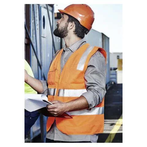 Syzmik Unisex Hi Vis Zip Vest