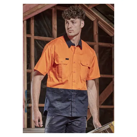 Syzmik Mens Hi Vis Short Sleeve Shirt