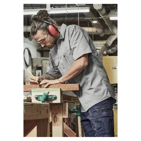 Syzmik Mens Lightweight Tradie Short Sleeve Shirt