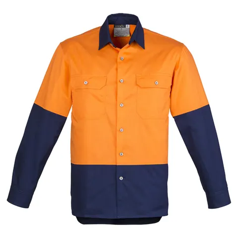 Syzmik Mens Industrial Long Sleeve Shirt