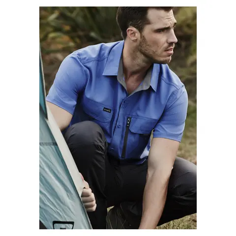 Syzmik Mens Outdoor Short Sleeve Shirt