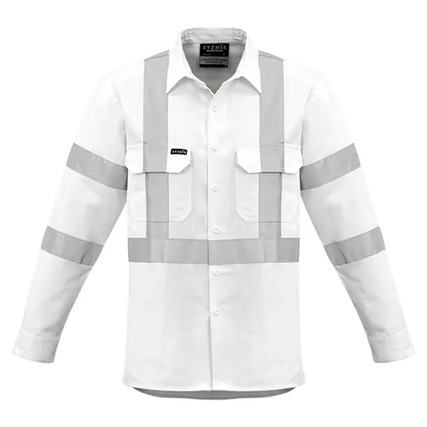 Syzmik Mens Bio Motion X Back Taped Long Sleeve Shirt