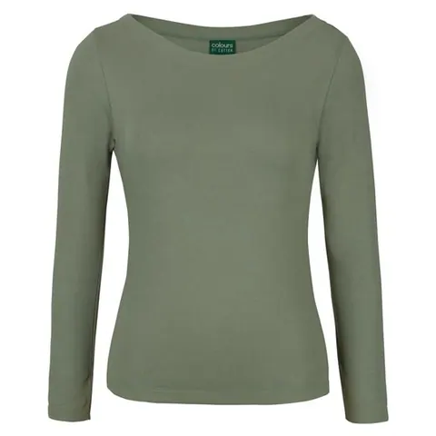 JB's Wear C of C Ladies L/S Boat Neck Tee