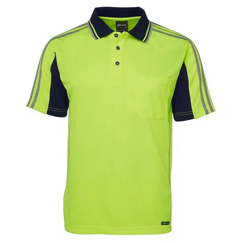 JB's Wear JB's Hi Vis S/S Arm Tape Polo