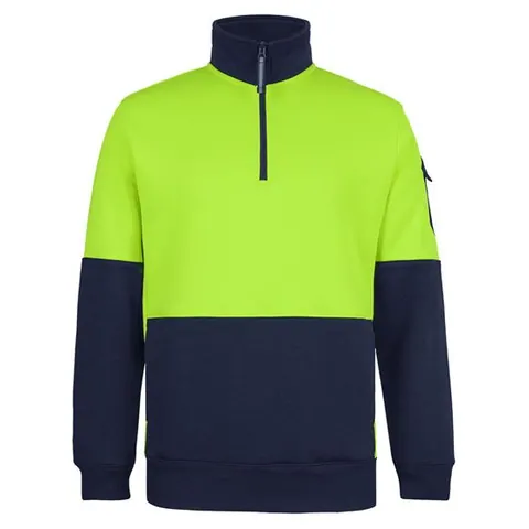 JB's Wear JB's 350g Hi Vis 1/2 ZIp Trade Fleece