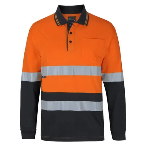 JB's Wear JB's Hi Vis (D+N) L/S Cotton Polo