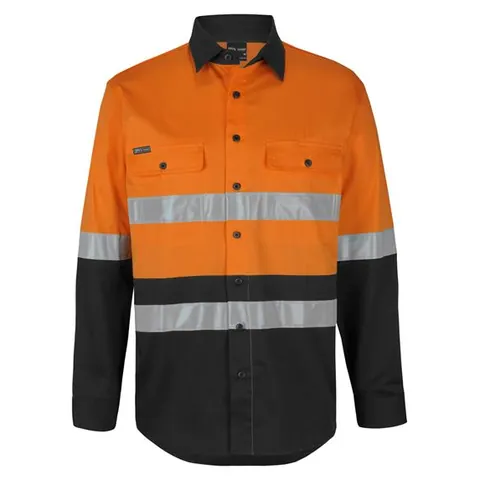 JB's Wear JB's Hi Vis (D+N) L/S Stretch Work Shirt