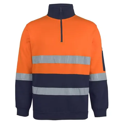 JB's Wear JB's Hi Vis (D+N) 310 Cotton 1/2 Zip Fleece