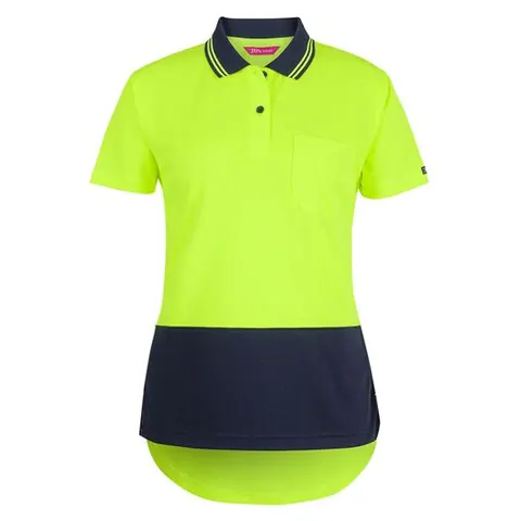 JB's Wear JB's Ladies Hi Vis S/S Drop Tail Polo