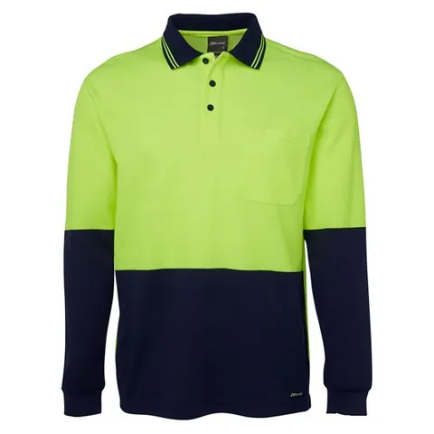 JB's Wear JB's Hi Vis L/S Cotton Back Polo