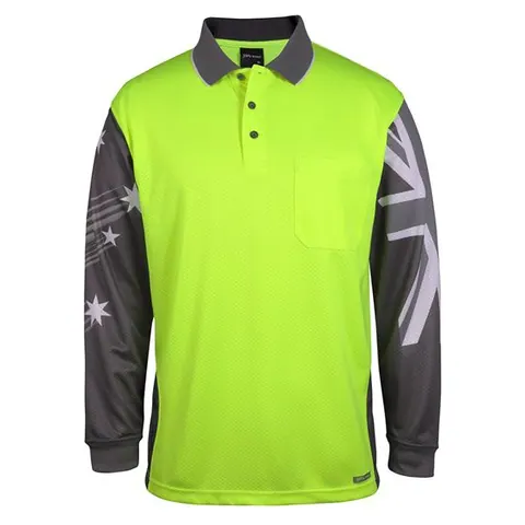JB's Wear JB's Hi Vis L/S Southern Cross Polo