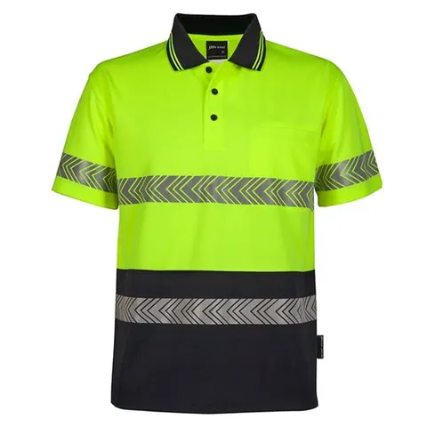JB's Wear JB'S Hi Vis S/S Segmented Tape Polo