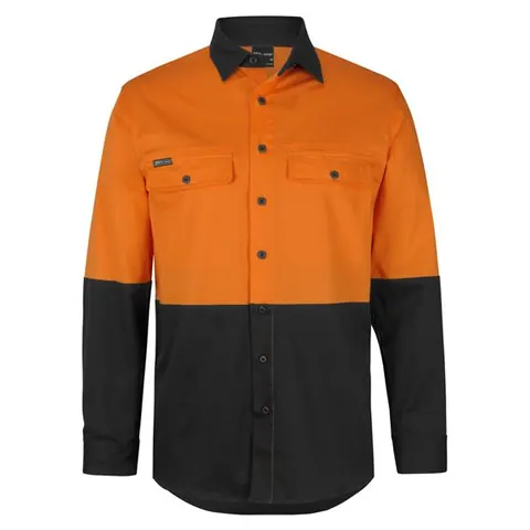 JB's Wear JB'S Hi Vis L/S Stretch Work Shirt