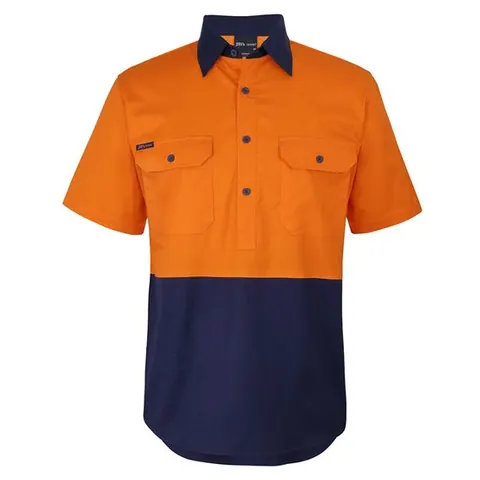 JB's Wear JB's Hi Vis Close Front S/S 150g Work Shirt