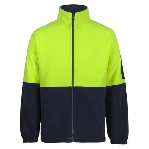 JB's Wear Hi Vis Full ZIp Polar Fleece