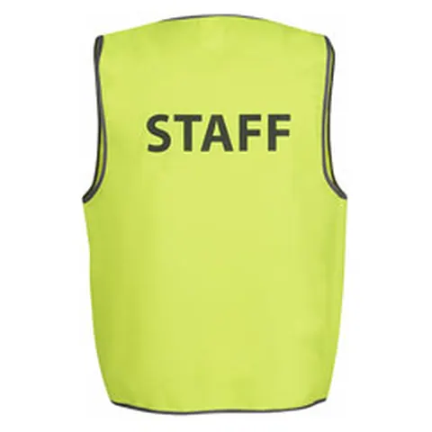 JB's Wear JB's Hv Safety Vest Print Staff in Lime