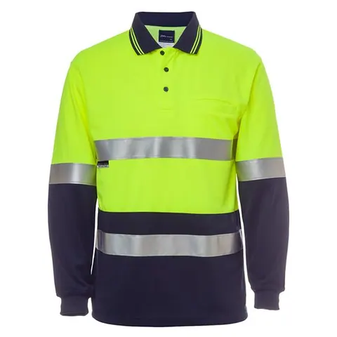 JB's Wear JB's Hi Vis L/S (D+N) Traditional Polo