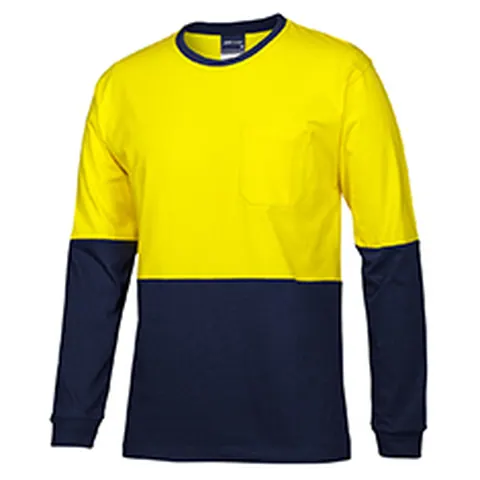 JB's Wear JB's HV L/S Crew Neck Cotton T-Shirt