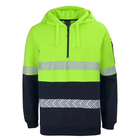JB's Wear JB's Hi Vis (D+N) 1/2 Zip Segmented Tape Hoodie