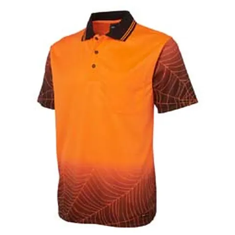 JB's Wear JB's Hi Vis S/S Web Polo in Lime/Black