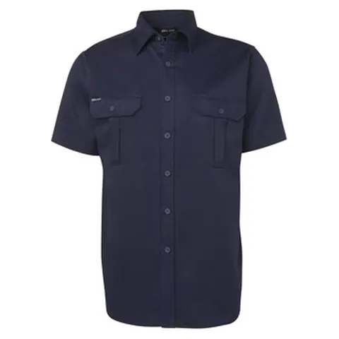 JB's Wear JB's S/S 190G Work Shirt in Navy