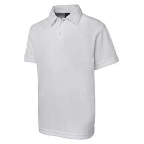JB's Wear Podium Kids S/S Poly Polo in Black