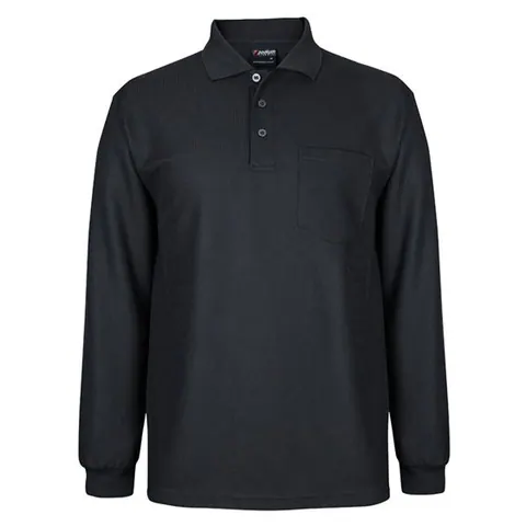 JB's Wear Podium L/S Waffle Pocket Polo