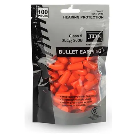 JB's Wear JB's Bullet Shaped Earplug (100 pieces)