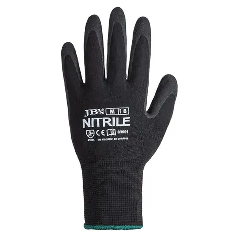 JB's Wear JB's Black Nitrile Breathable Glove (12 pack)