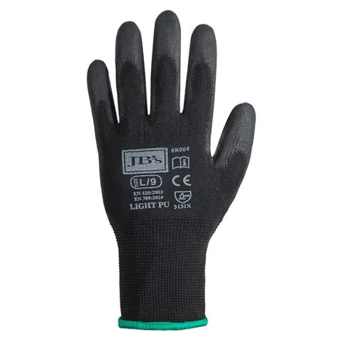 JB's Wear JB's Black Light PU Breathable Glove (12 pack)