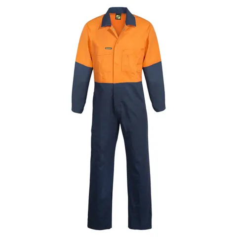 Workcraft Hi Vis Poly/Cotton Coveralls