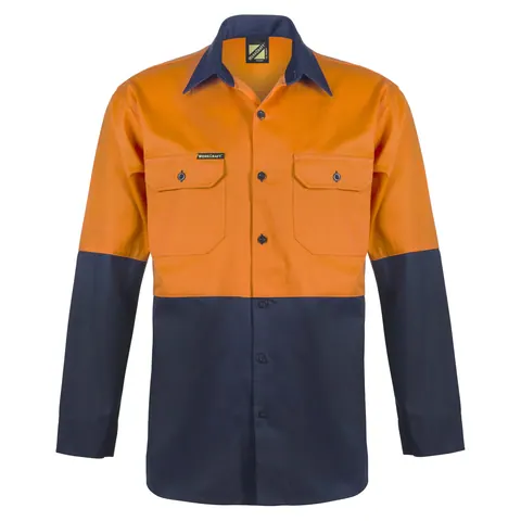 Workcraft Two Tone Long Sleeve Shirt