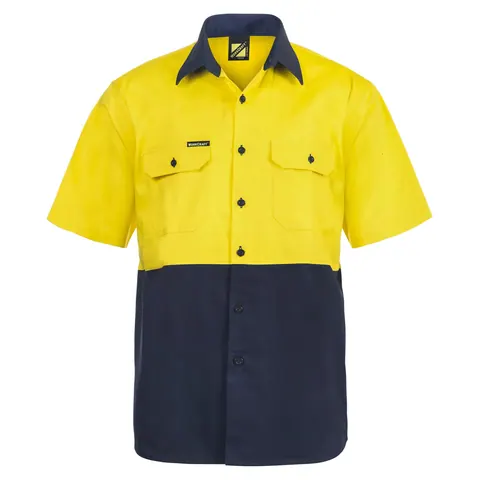 Workcraft Two Tone Short Sleeve Shirt