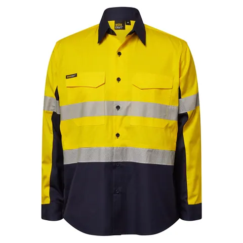 Workcraft Ripstop Long Sleeve Vented Shirt with Tape