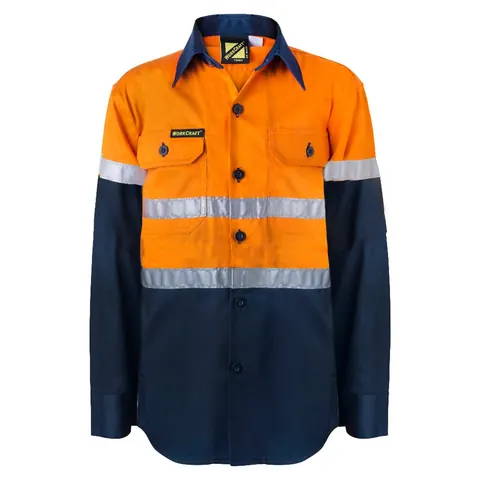 Workcraft Kids Hi Vis Shirt CSR Reflective Tape
