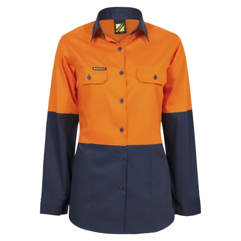 Workcraft Ladies Hi Vis 2 Tone Shirt