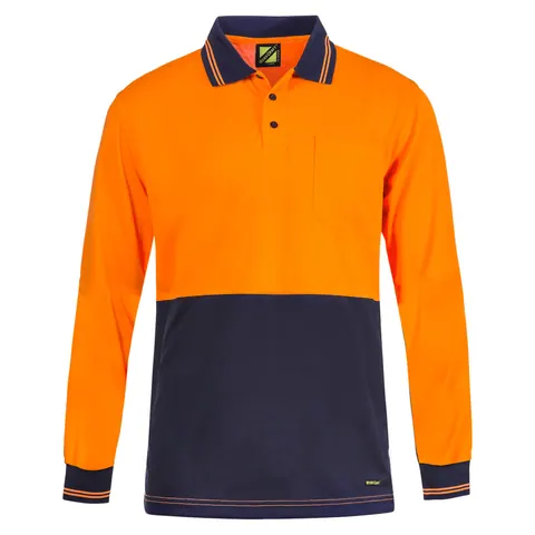 Workcraft Hi Vis Light Weight Long Sleeve Polo
