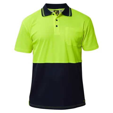 Workcraft Hi Vis Two Tone Short Sleeve Polo Cb