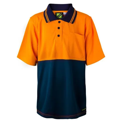 Workcraft Kids Short Sleeve Two Tone Polo