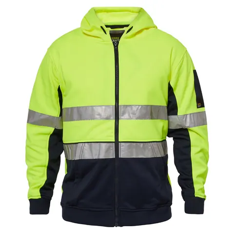Workcraft Two Tone Hi Vis Hoodie with Tape