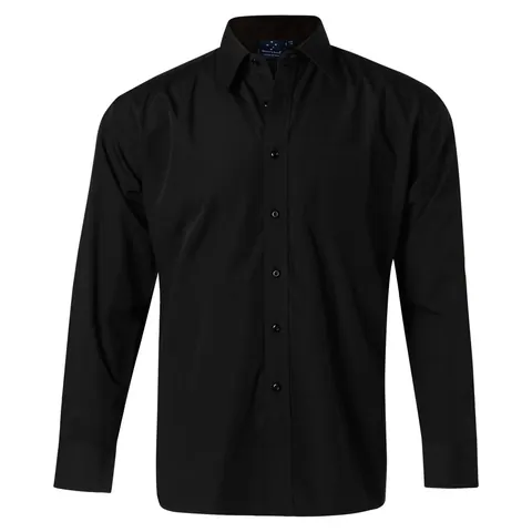 Benchmark Men's Poplin Long Sleeve Business Shirt