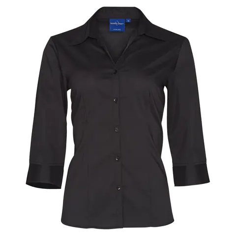 Benchmark Women's Teflon Executive 3/4 Sleeve Shirt
