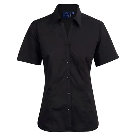 Benchmark Executive Lady Short Sleeve in Black