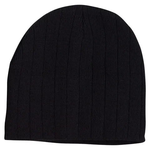 Winning Spirit Cable Knit Beanie With Fleece Head Band
