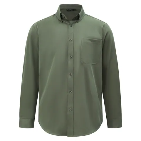 Benchmark Mens Smart Casual Cotton Blend L/S Shirt