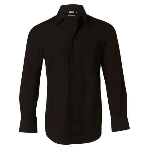 Benchmark Men's Cotton/Poly Stretch Long Sleeve Shirt