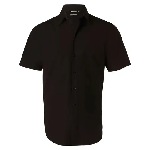 Benchmark Men's Cotton/Poly Stretch Short Sleeve Shirt