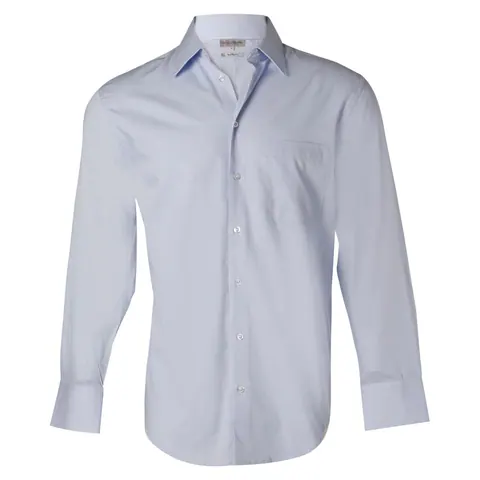 Benchmark Men's Fine Twill Long Sleeve Shirt