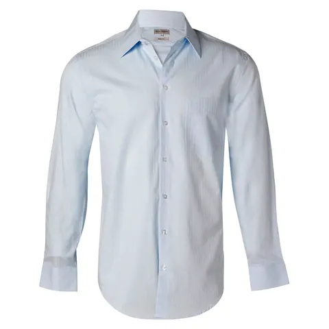 Benchmark Men's Self Stripe Long Sleeve Shirt
